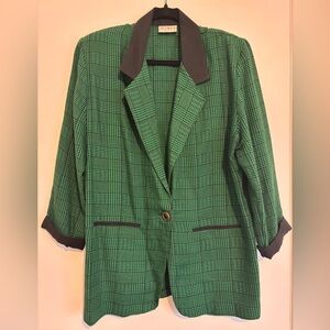 Vintage Mixit Green Blazer